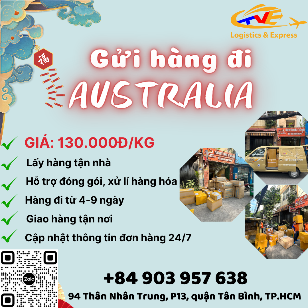 Gửi hàng đi Úc